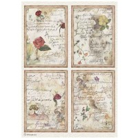 Rijstpapier A4 Flowers and Poems - Cards