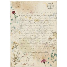 Rijstpapier A4 Flowers and Poems - Handmade letter Rijstpapier A4 Flowers and Poems - Handmade letter