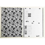 Planner papierset black and white