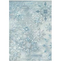 Rijstpapier A4 Owl's house Snowflakes Rijstpapier A4 Owl's house Snowflakes