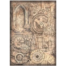 Rijstpapier A4 Fantasy world mechanical pattern