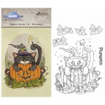 Clearstamp Crazy cats - Pumpkin