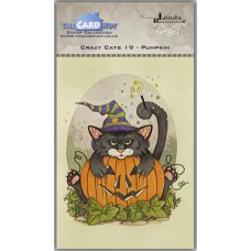 Clearstamp Crazy cats - Pumpkin