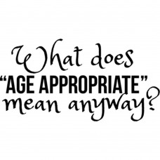 Clingstamp tekst 'What does age ….'