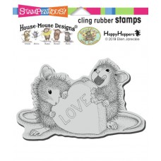 Clingstamp house mouse - Love treat