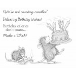 Clingstamp house mouse - Birthday wishes