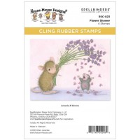 Clingstamp house mouse - Flower shower