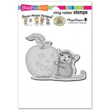 Clingstamp house mouse - Apple Smile
