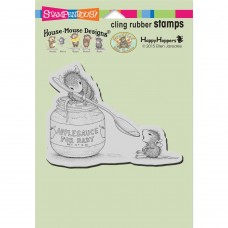 Clingstamp house mouse - Feeding baby