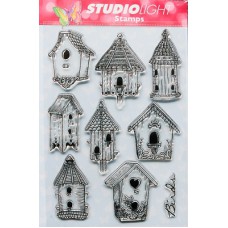 Clearstamp vogelhuisjes Clearstamp vogelhuisjes