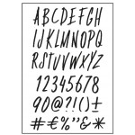 Clearstamp Alphabet funky