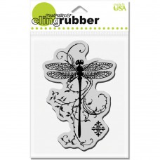 Clingstamp Dragonfly vine