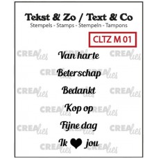 Clearstamp Tekst & Zo Mini tekst 1
