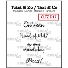 Clearstamp Tekst & Zo Wijn