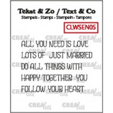 Clearstamp Woord Strips - Love