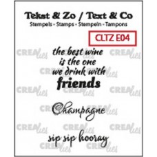 Clearstamp Tekst & Zo Wine