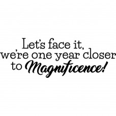 Clingstamp tekst 'Let's face it…'