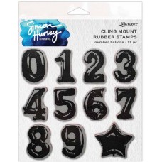 Clingstamp Number balloons Clingstamp Number balloons