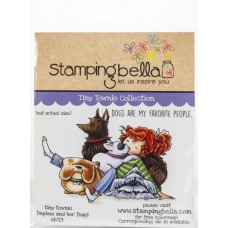 Clingstamp Tiny Townies - Daphne and her dogs
