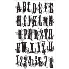 Clingstamp Grunge Alphabet