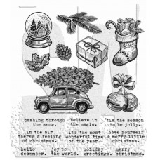 Clingstamp Home for Christmas Clingstamp Home for Christmas