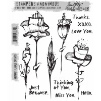 Clingstamp Abstract florals