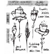 Clingstamp Abstract florals